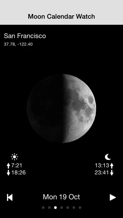 Tangkapan layar Moon Calendar Watch