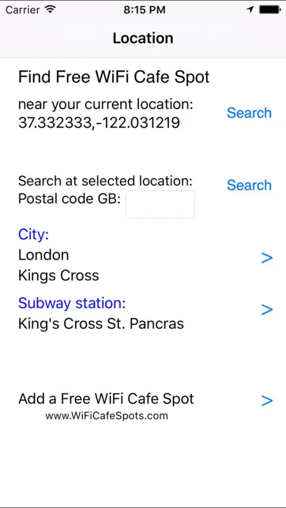 London Free WiFi應用截圖