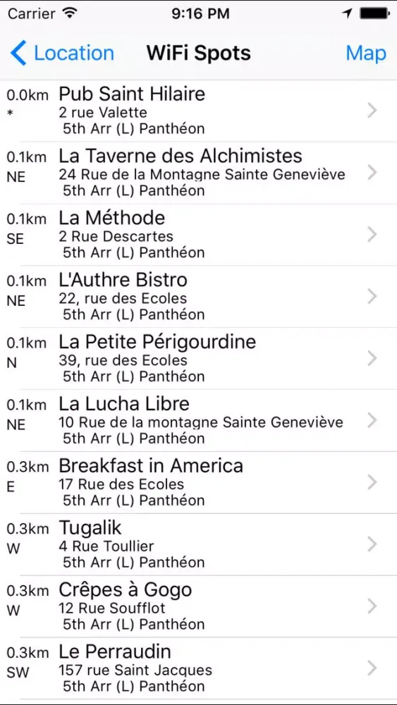 Capturas de tela do Paris Free WiFi