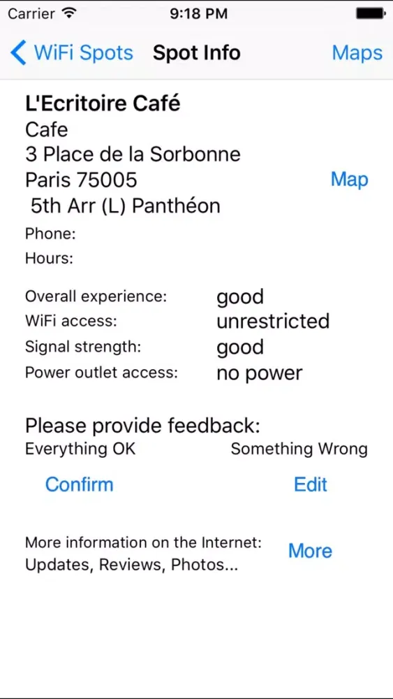 Capturas de tela do Paris Free WiFi