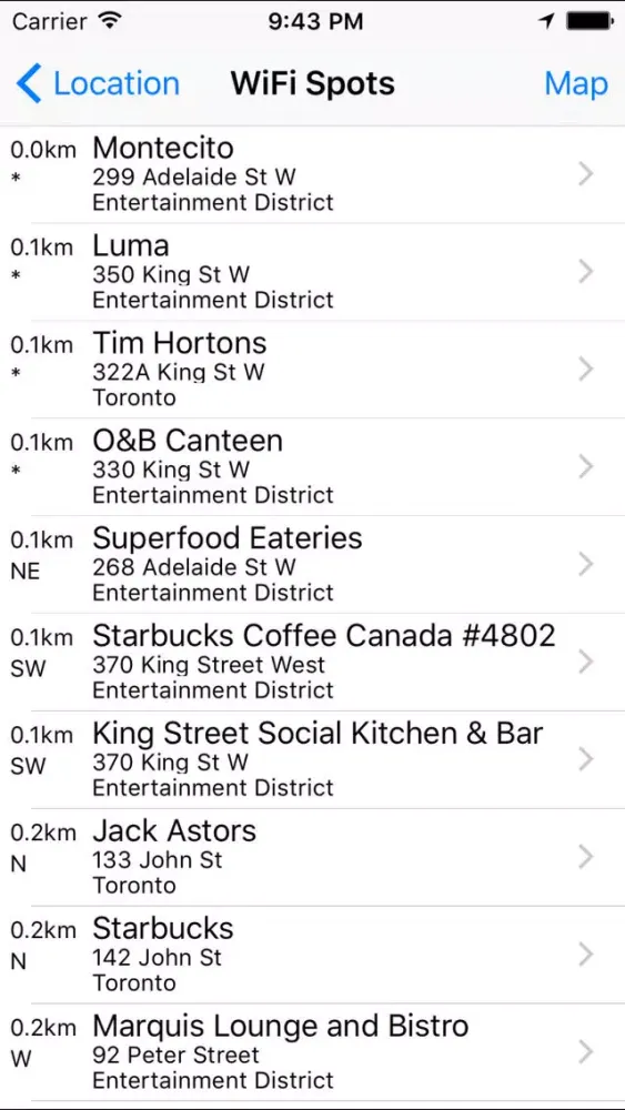 Screenshot di Toronto Free WiFi