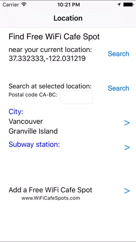 Screenshot di Vancouver Free WiFi