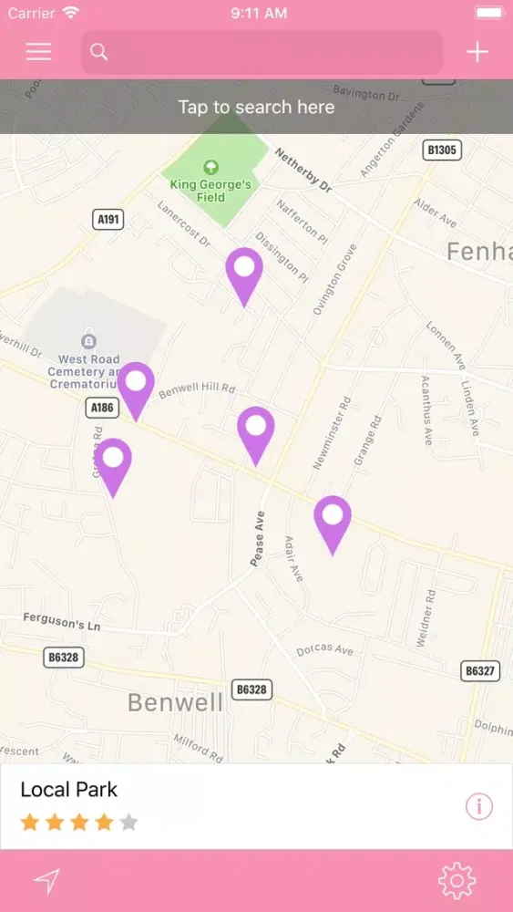 Ảnh chụp màn hình của Gender Neutral Toilet Finder