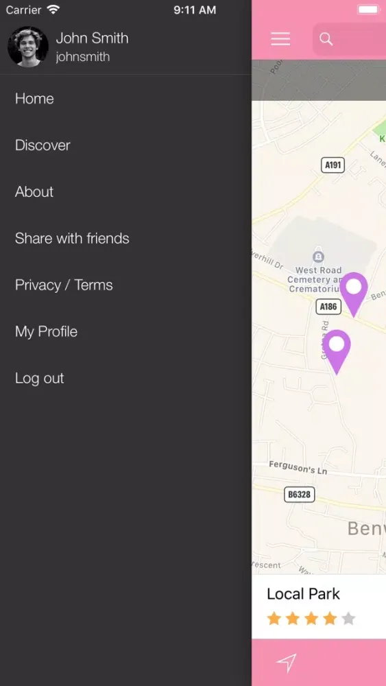 Ảnh chụp màn hình của Gender Neutral Toilet Finder