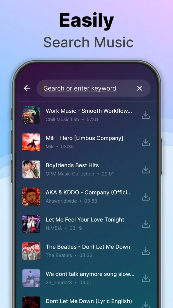 Music Downloader स्क्रीनशॉट