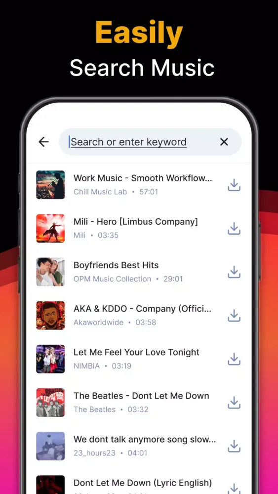 Music Downloader स्क्रीनशॉट