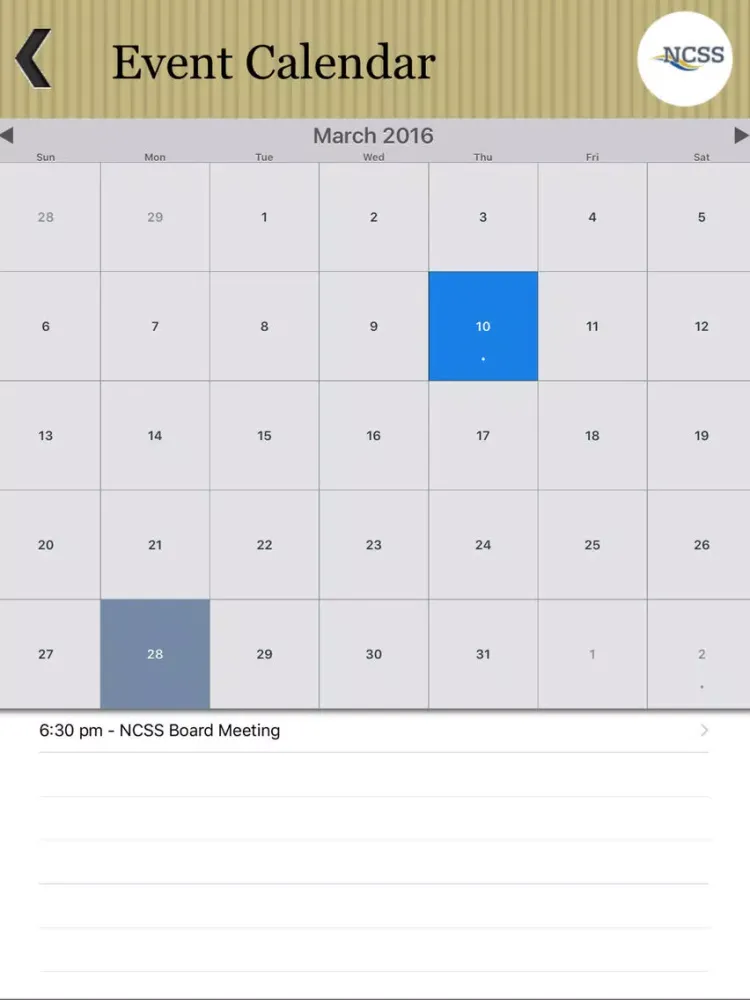National Conference of State Societies iPad 應用截圖