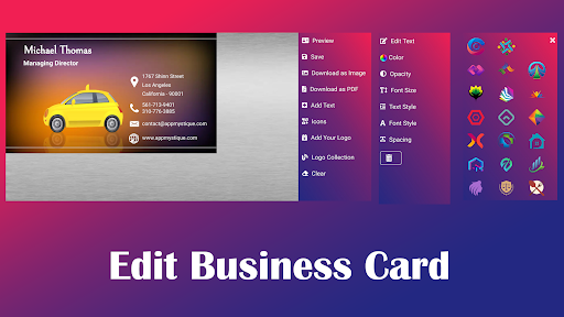 Business Card Maker Screenshots