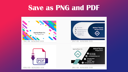 Business Card Maker Screenshots