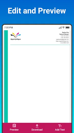 Letterhead Maker スクリーンショット