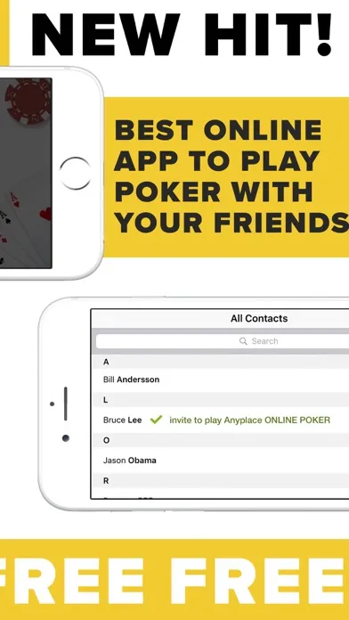 Anyplace ONLINE POKER - Texas Holdem with friends. スクリーンショット