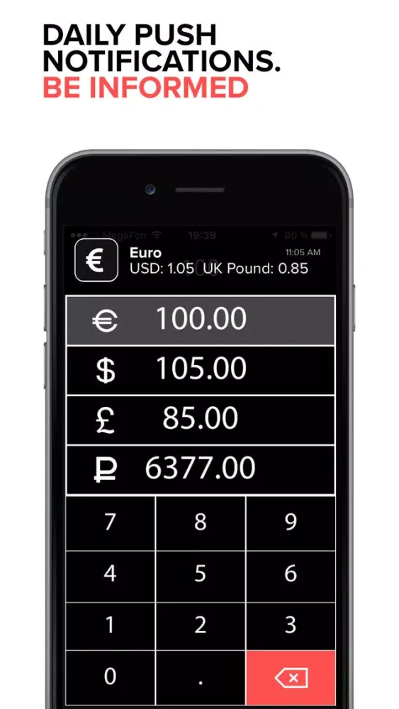 Capturas de pantalla de EURO exchange rate. EUR to USD
