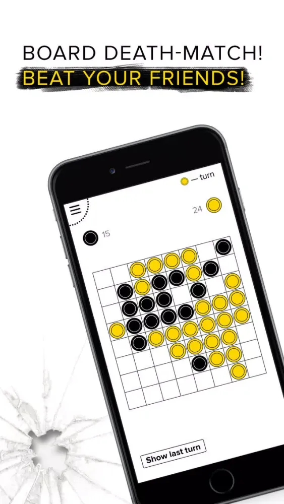 Ảnh chụp màn hình của Anyplace Reversi - Othello : black & white. PRO