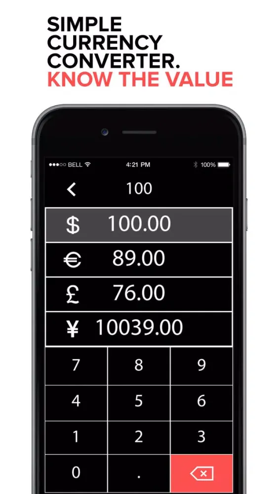 Screenshot di US Dollar exchange rate USD