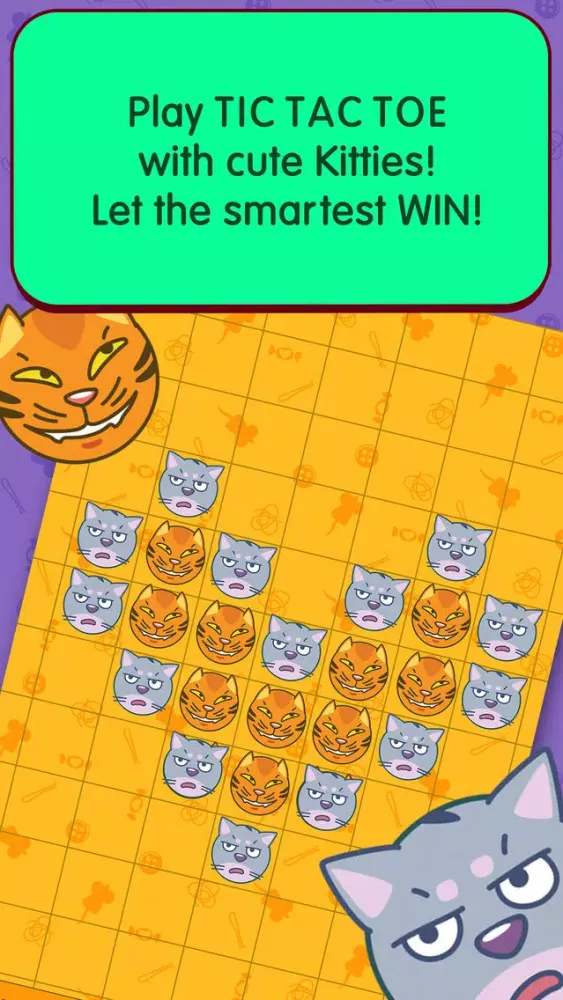 صور Tic Tac Toe 2 player games with Sly Kitties! PRO!