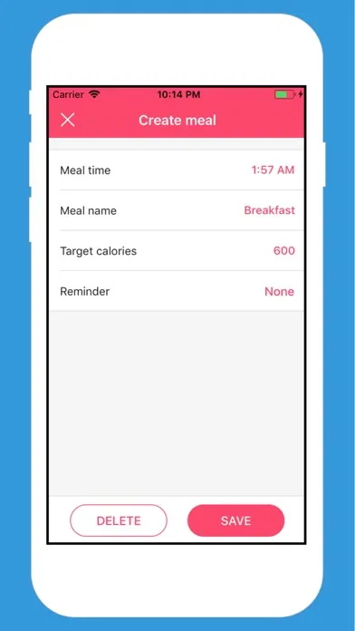Calories Planner Screenshots
