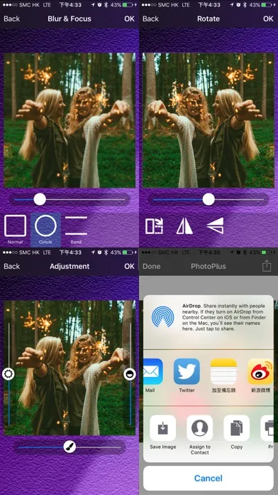 PhotoPlus for Facebook, Instagram, WhatsApp, QQ, WeChat and Other Messenger Screenshots