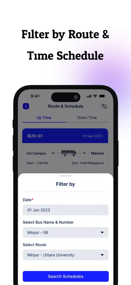 UU Bus Service Screenshots