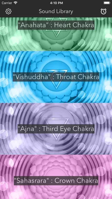 Captures d'écran de Chakra Balance Meditations