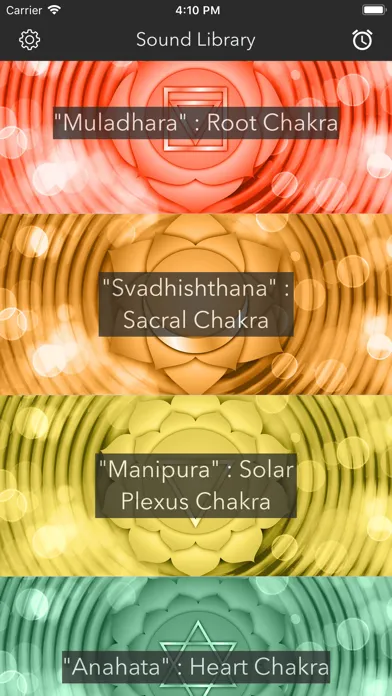Captures d'écran de Chakra Balance Meditations