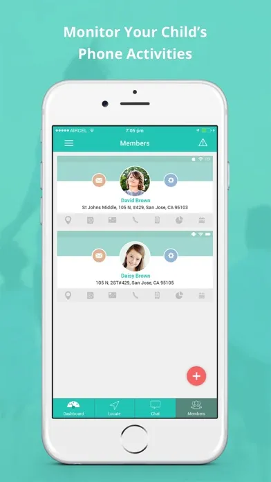 Zrzuty ekranu Family Orbit: Parental Control