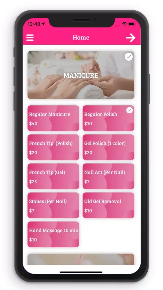 Captures d'écran de Moka Mobile Nails