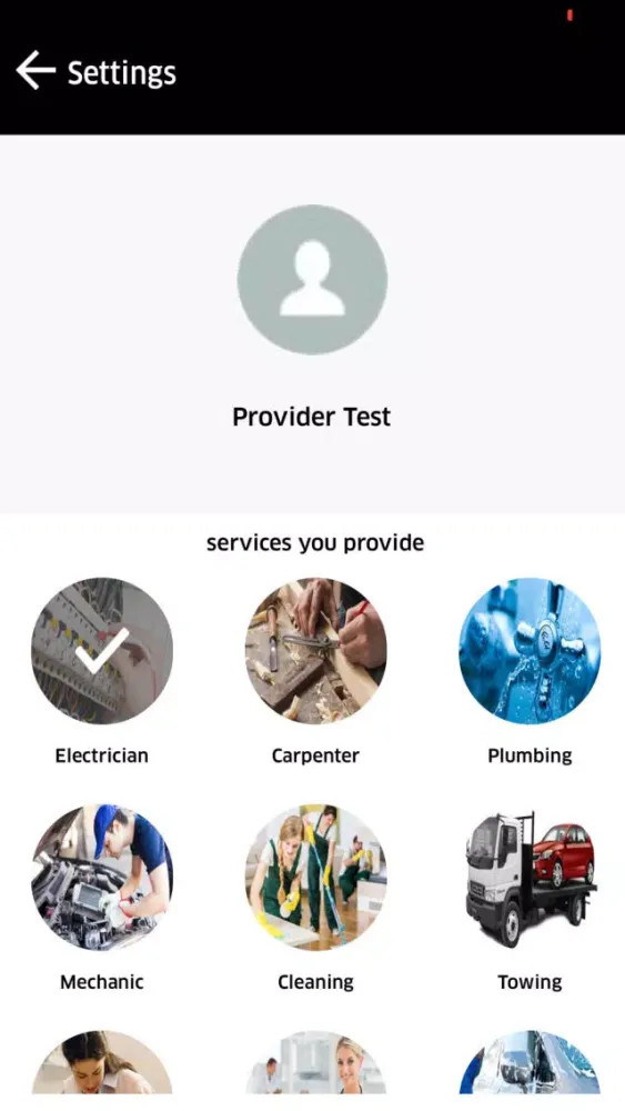 Captures d'écran de Work Around Provider