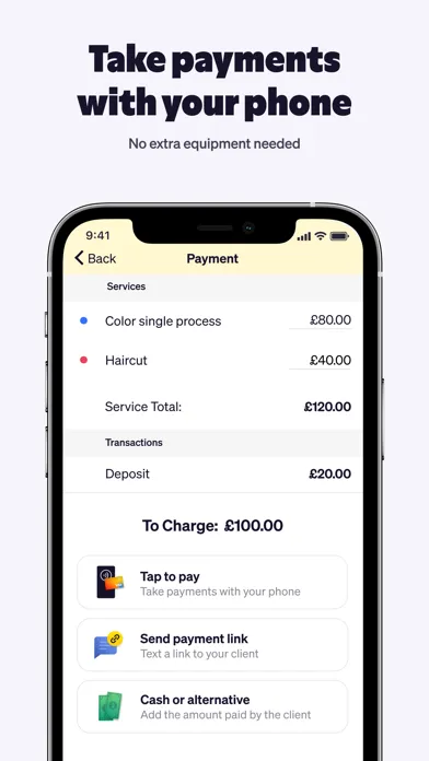 ภาพหน้าจอของ Goldie: Appointment Scheduler