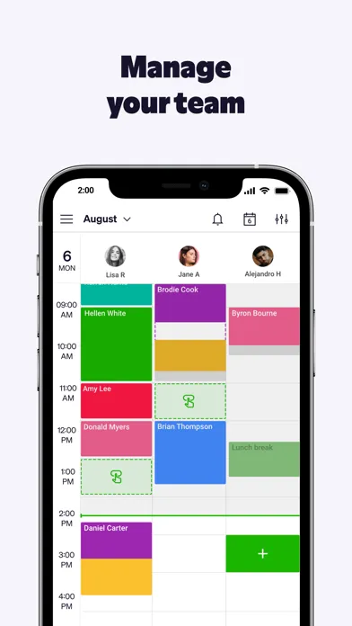 ภาพหน้าจอของ Goldie: Appointment Scheduler
