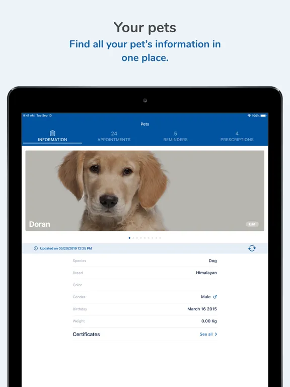 Zrzuty ekranu Brandon Lakes Animal Hospital iPad 