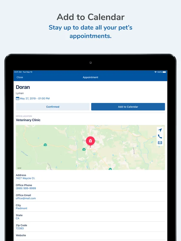 Zrzuty ekranu Brandon Lakes Animal Hospital iPad 