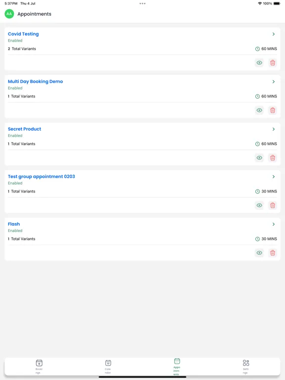 Capturas de pantalla de Appointment Booking - Appointo iPad 