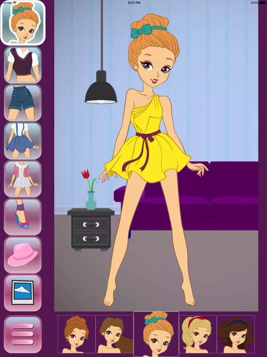 Ảnh chụp màn hình của Girly Dress Up iPad 