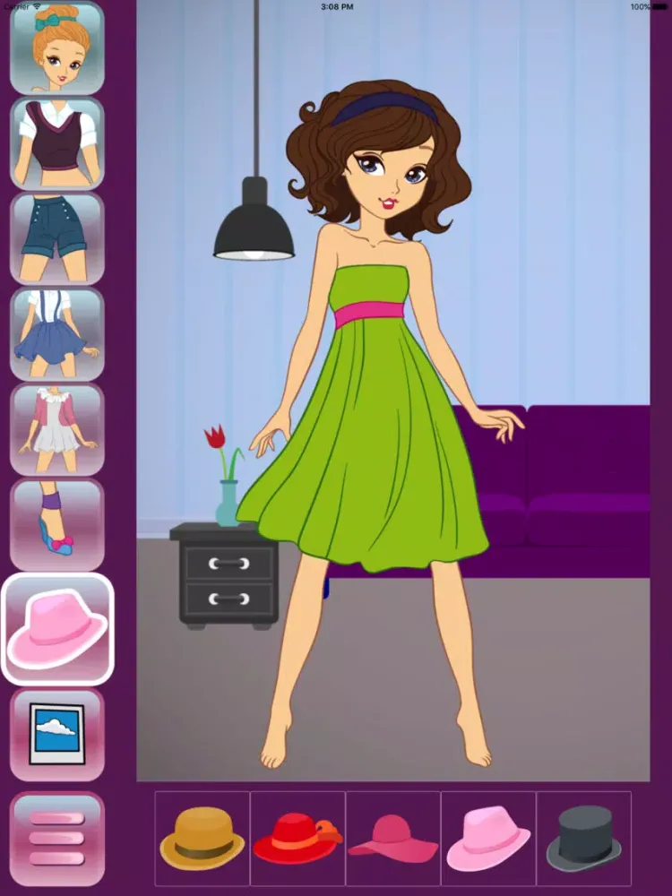 Girly Dress Up iPad 应用截图