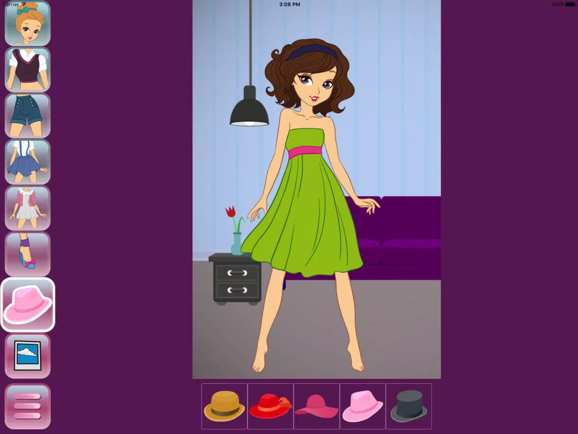 Ảnh chụp màn hình của Girly Dress Up iPad 