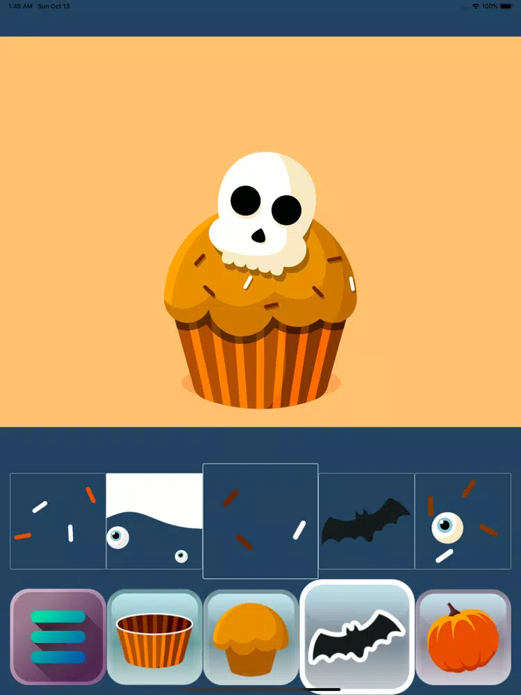Capturas de tela do Halloween Cakes iPad 