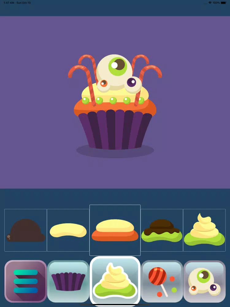 Capturas de tela do Halloween Cakes iPad 