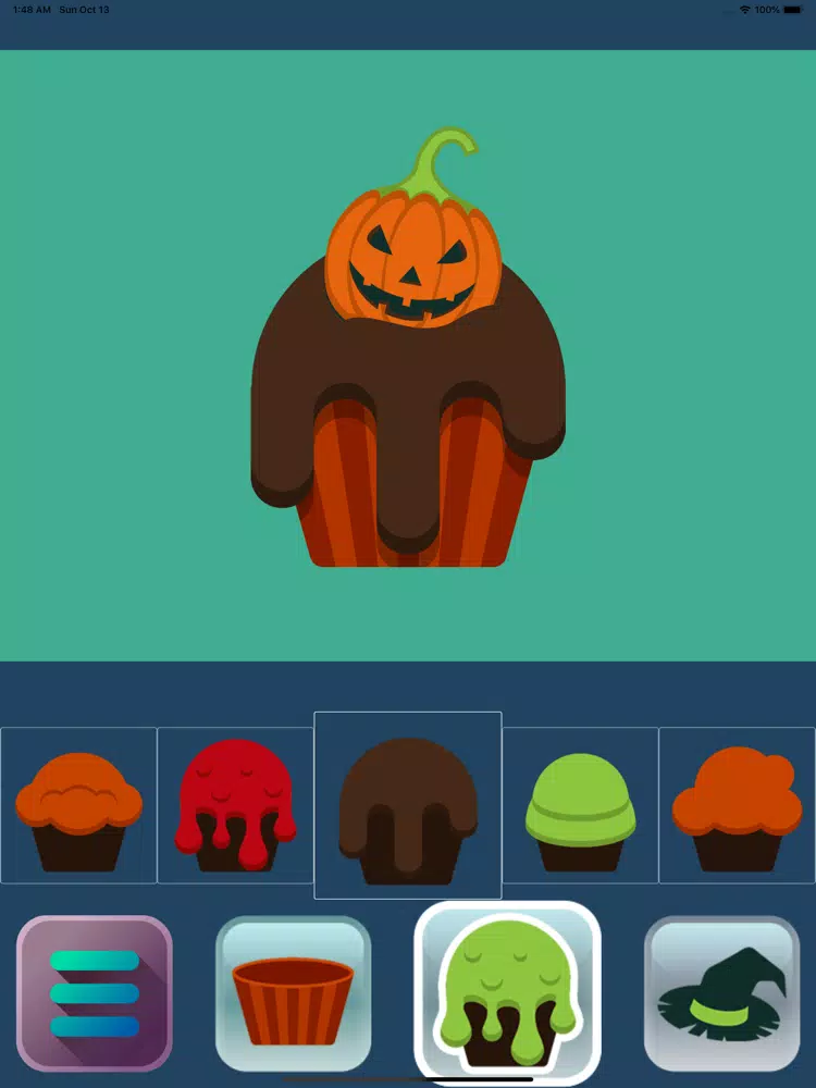 Capturas de tela do Halloween Cakes iPad 