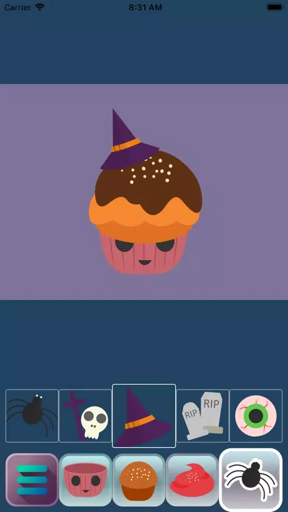 Tangkapan layar Halloween Cakes