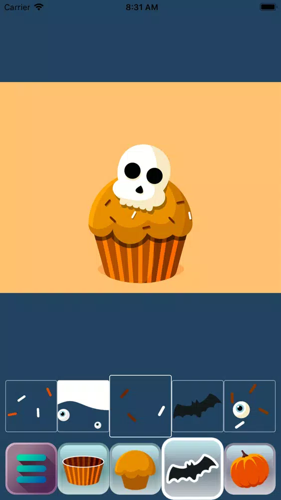 Capturas de tela do Halloween Cakes