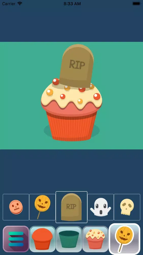 Tangkapan layar Halloween Cakes