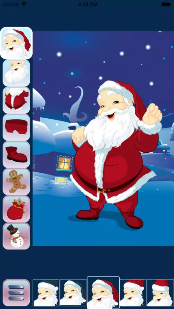 Ảnh chụp màn hình của Santa Claus Dress Up