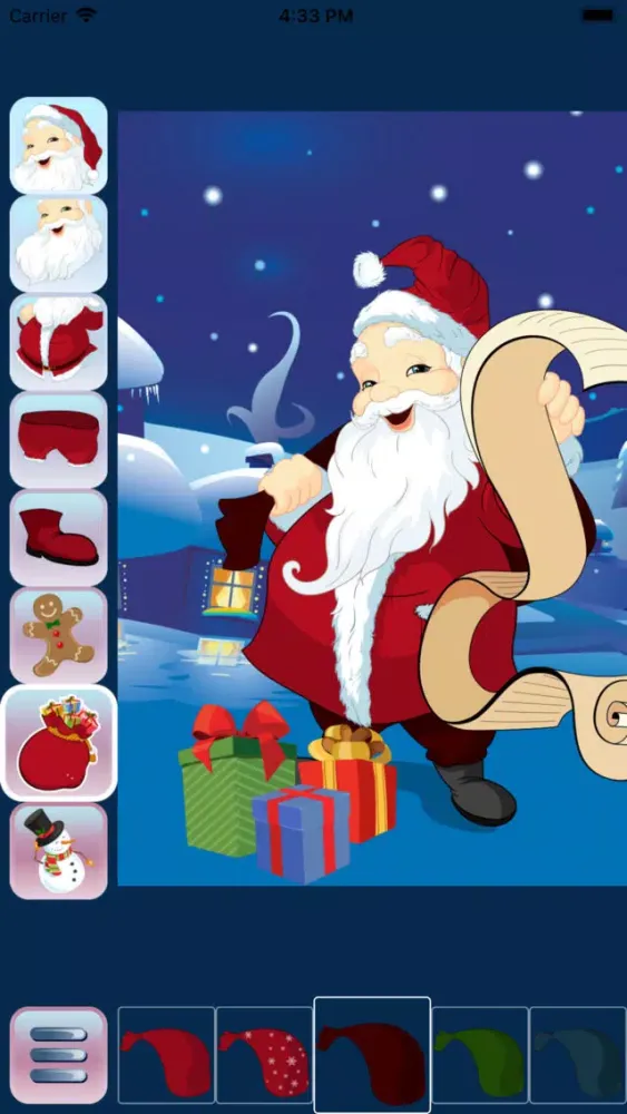 Ảnh chụp màn hình của Santa Claus Dress Up