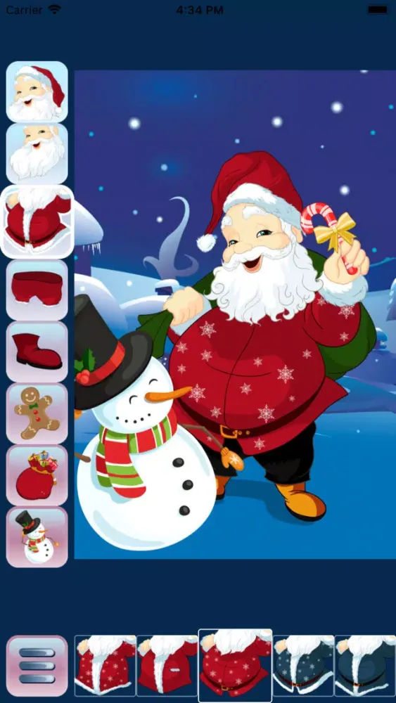 Ảnh chụp màn hình của Santa Claus Dress Up
