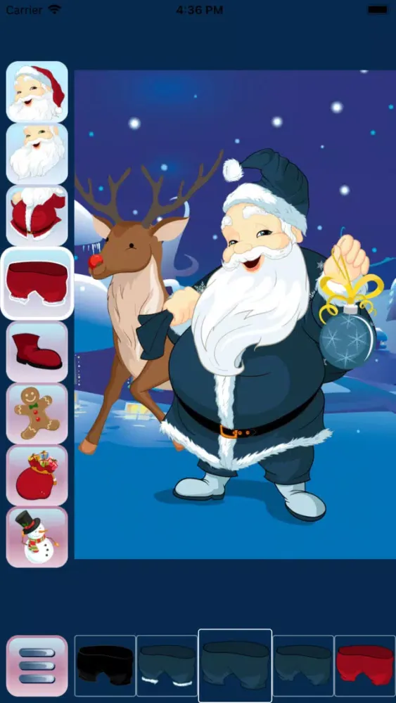 Ảnh chụp màn hình của Santa Claus Dress Up