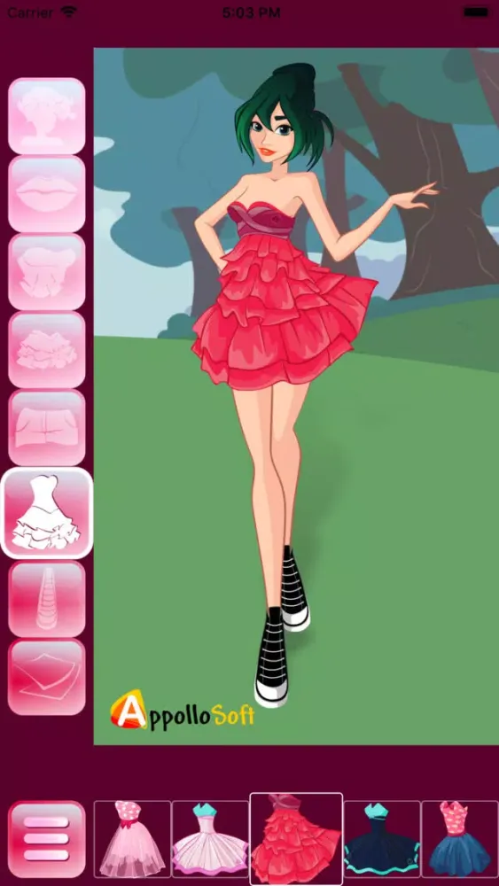 Capturas de tela do Teen Dress Up