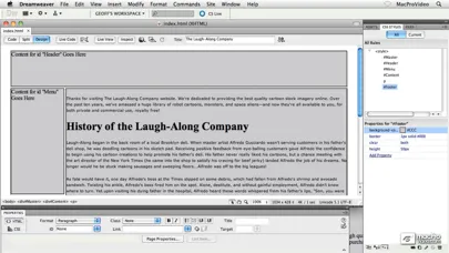 ภาพหน้าจอของ Core Course For Dreamweaver