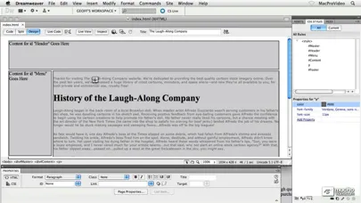 ภาพหน้าจอของ Core Course For Dreamweaver