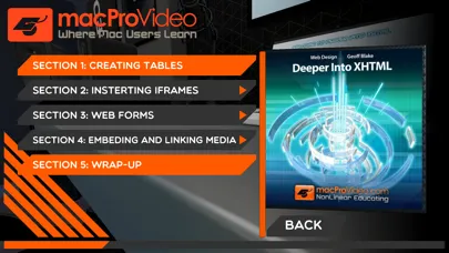 Capturas de pantalla de Deeper Into XHTML Course