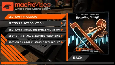 Captures d'écran de Recording String Course